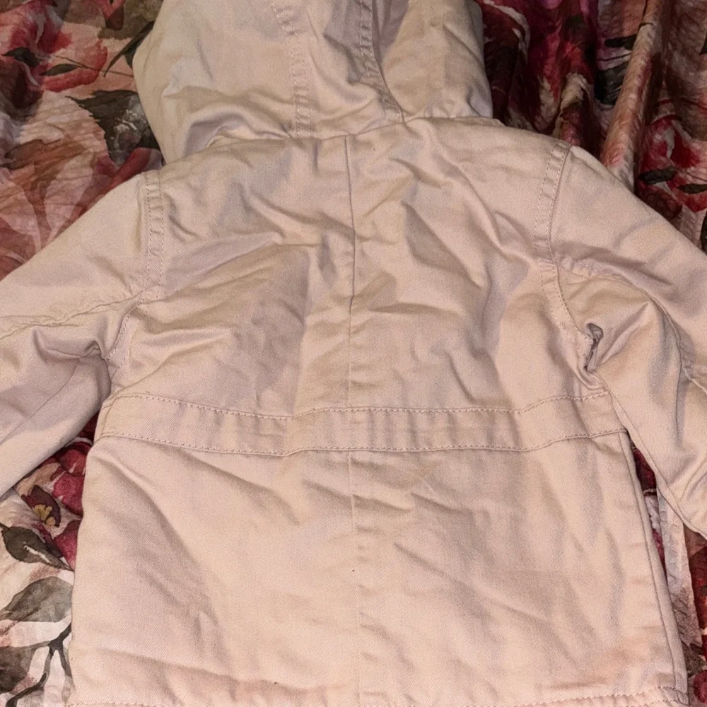 Cat & Jack Baby Girls Light Pink Hooded Puffer Jacket Size 12 Month